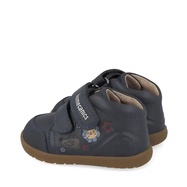 Ghete Biomecanics Wider baieti, piele naturala, primii pași, BioGateo, bleumarin cu imprimeu_261153-A183-21_Pebebe