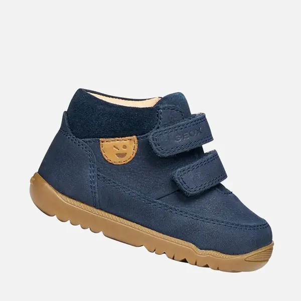 Ghete Geox baieti, primii pasi, talpa felexibila, Macchia, bleumarin_B664NA-03322-C4002-20_Pebebe
