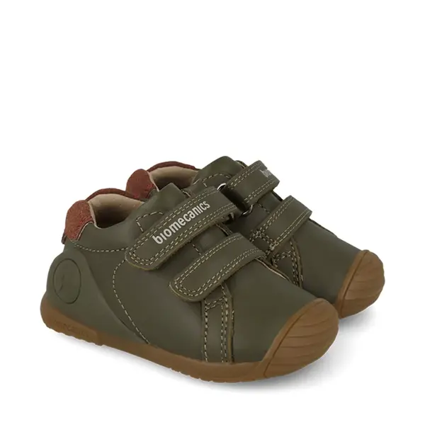 Pantofi Biomecanics baieti, piele naturala, Biogateo Casual, khaki_261120-B788-20_Pebebe