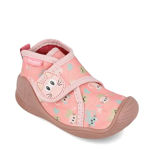 Pantofi Biomecanics Biohome, baieti, material textil, sustinere calcai, bleumarin cu imprimeu_261182-B032-19_Pebebe
