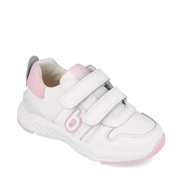 Pantofi Biomecanics fete, Bioevolution Sport, alb cu roz, talpă flexibilă, velcro_261030-B113-26_Pebebe
