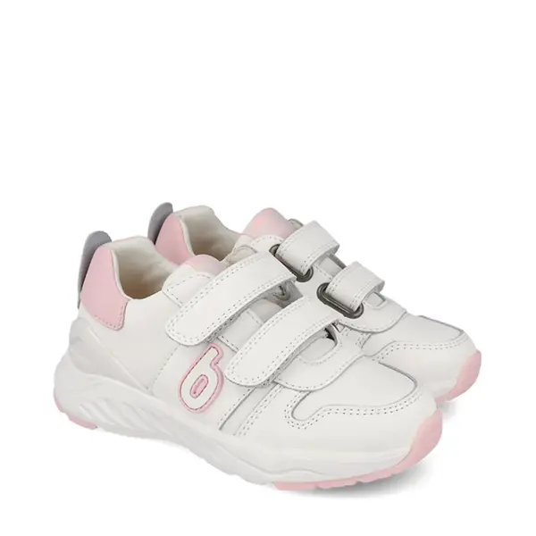 Pantofi Biomecanics fete, Bioevolution Sport, alb cu roz, talpă flexibilă, velcro_261030-B113-26_Pebebe