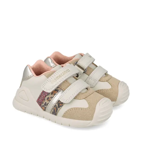 Pantofi Biomecanics fete, piele naturala, Biogateo Casual, crem_261109-A695-19_Pebebe