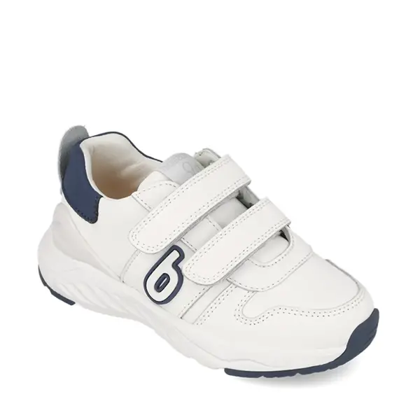 Pantofi Biomecanics baieti, Bioevolution Sport, alb cu bleumarin, talpă flexibilă, velcro_261030-A057-27_Pebebe