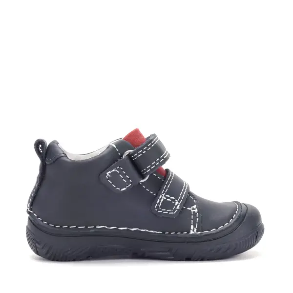 Pantofi D.D Step Baieti, piele naturală, captuseală din piele, talpă flexibilă, bleumarin, corabie pirati_S082-62627-20_Pebebe
