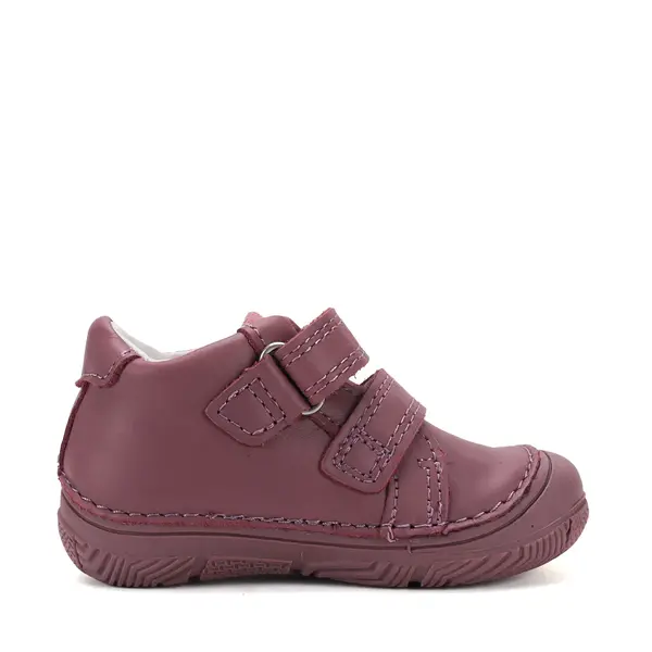 Pantofi D.D Step Fete, piele naturală, captuseală din piele, talpă flexibilă, mov, cu ursulet_S082-62150A-20_Pebebe