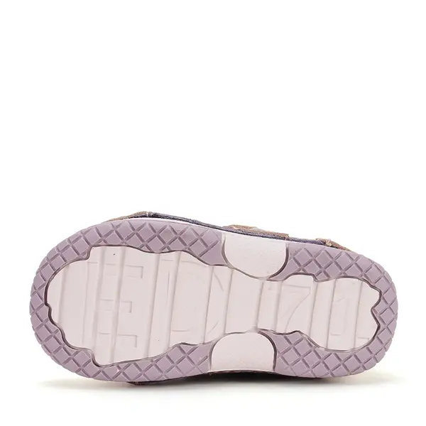 Pantofi DD Step fete, piele naturală, cu suținere, talpa flexibila, lila_S038-62241F-19_Pebebe