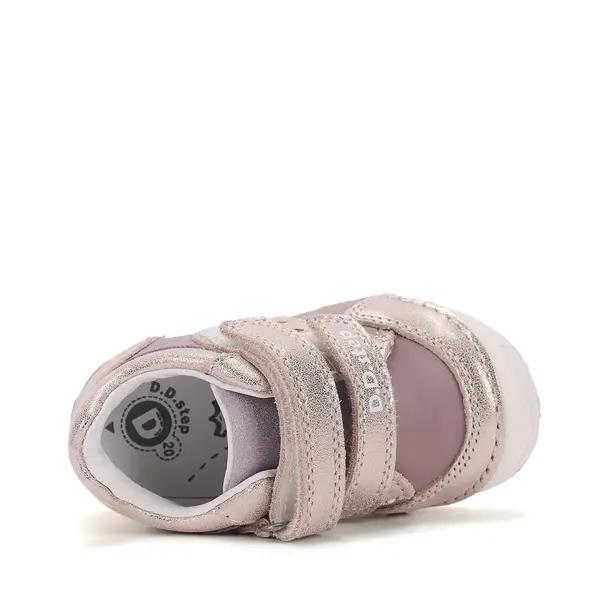 Pantofi DD Step fete, piele naturală, cu suținere, talpa flexibila, lila_S038-62241F-19_Pebebe