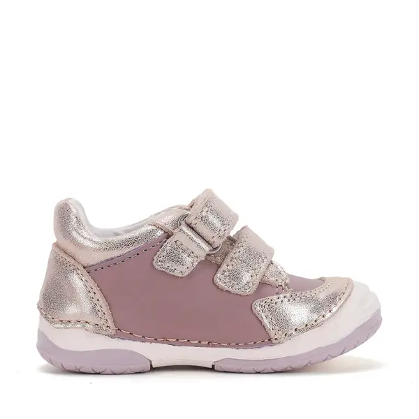 Pantofi DD Step fete, piele naturală, cu suținere, talpa flexibila, lila_S038-62241F-19_Pebebe