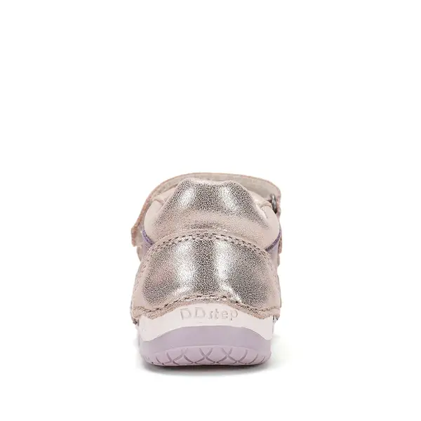 Pantofi DD Step fete, piele naturală, cu suținere, talpa flexibila, lila_S038-62241F-19_Pebebe