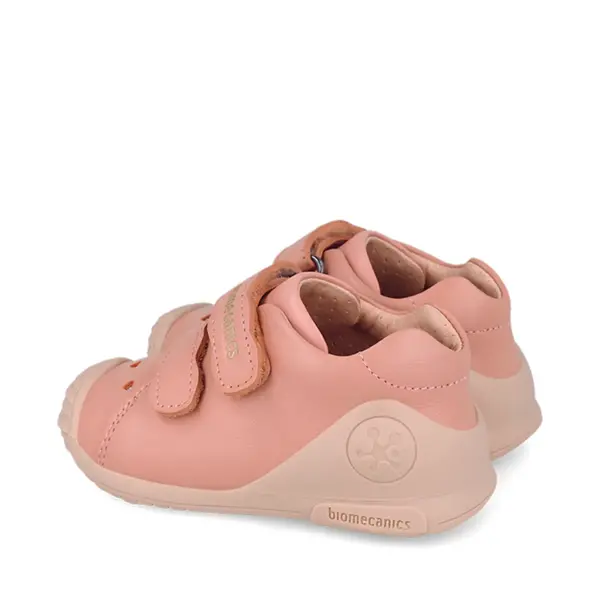 Pantofi Biomecanics fete, piele naturala, Biogateo Casual, roz perforatii inimioare_261101-B193-19_Pebebe