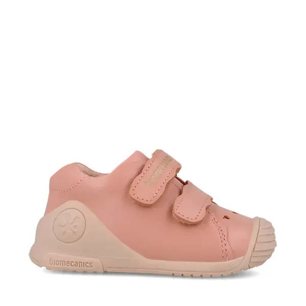 Pantofi Biomecanics fete, piele naturala, Biogateo Casual, roz perforatii inimioare_261101-B193-19_Pebebe