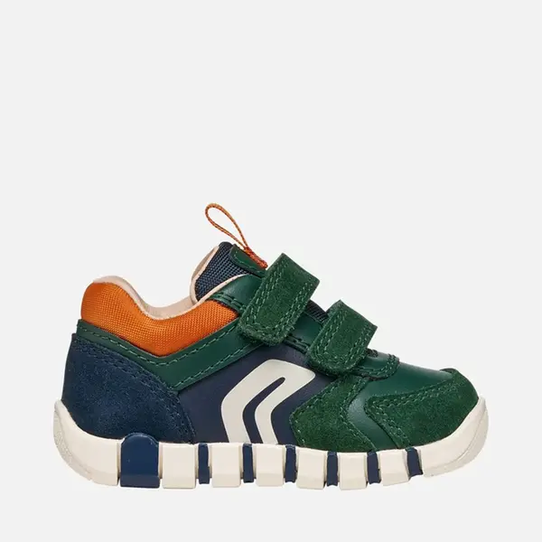 Pantofi Geox baieți, piele naturala, brant antibacterian, Geox Respira, Iupidoo, Verde smarald_B3555D-05422-C3P2T-20_Pebebe
