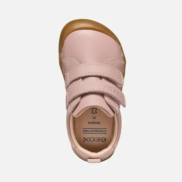 Pantofi Geox fete, Barefoot, piele naturala, Steppieup, roz inchis_B4663A-00085-C8156-23_Pebebe