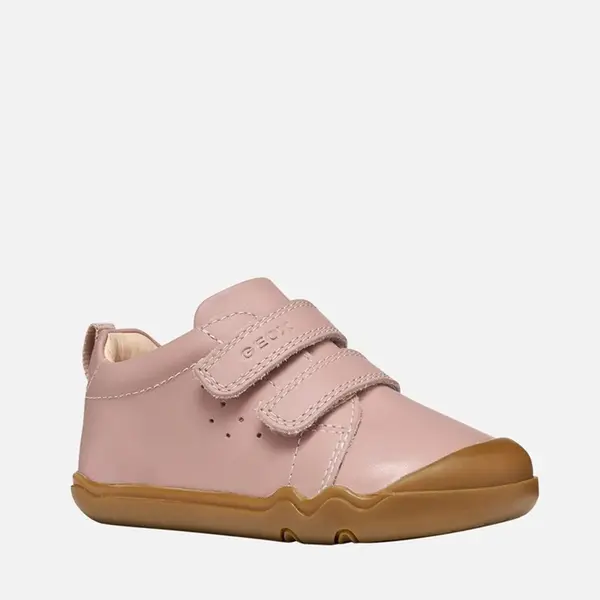Pantofi Geox fete, Barefoot, piele naturala, Steppieup, roz inchis_B4663A-00085-C8156-23_Pebebe