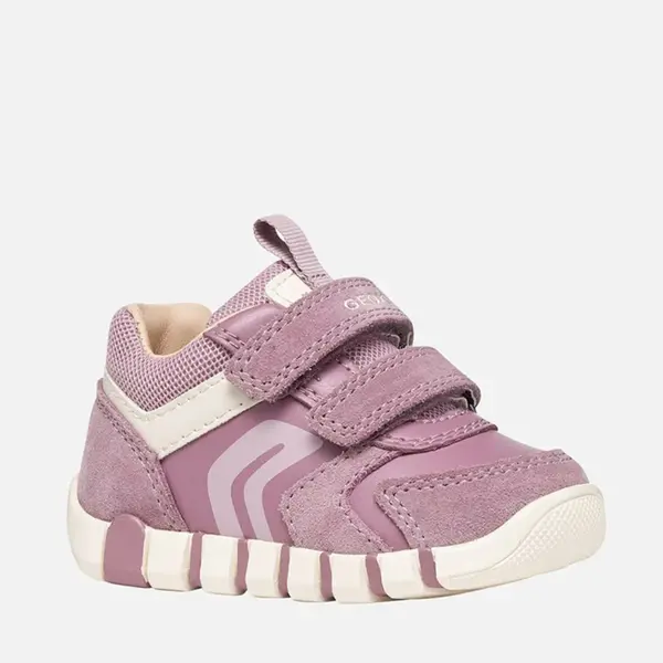 Pantofi Geox fete, piele naturala, brant antibacterian, Geox Respira, Iupidoo, roz prafuit_B3558C-05422-C8023-19_Pebebe