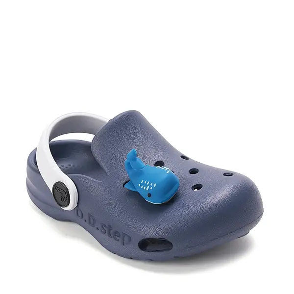 Papuci Cauciuc D.D Step albastru cu balena albastra_J109-61142A-32/33_Pebebe