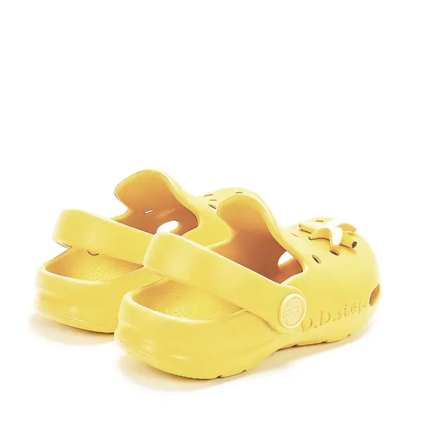 Papuci Cauciuc D.D Step galben cu banana_J109-61442-22/23_Pebebe