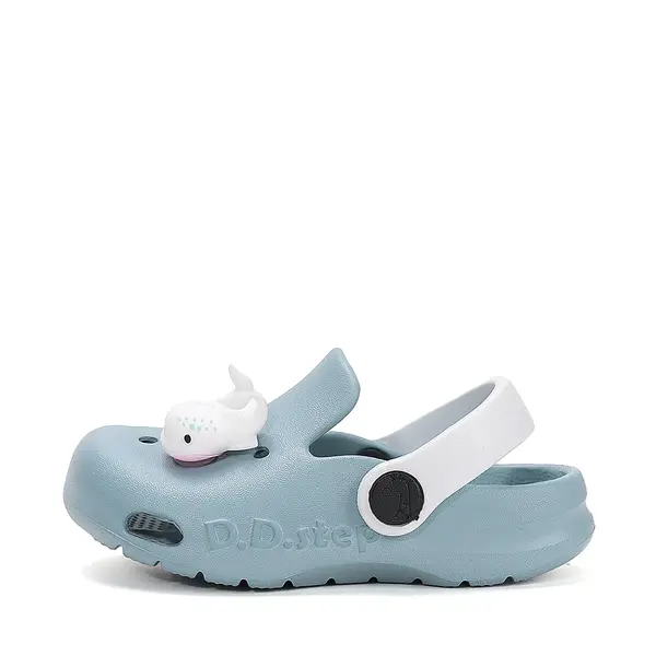 Papuci Cauciuc D.D Step gri petrol cu balena_J109-61142-30/31_Pebebe