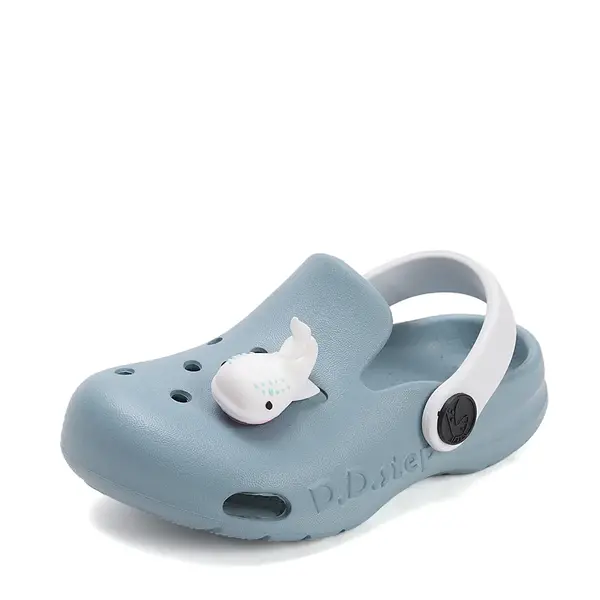 Papuci Cauciuc D.D Step gri petrol cu balena_J109-61142-22/23_Pebebe