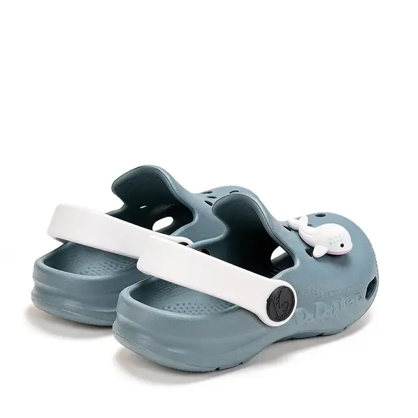 Papuci Cauciuc D.D Step gri petrol cu balena_J109-61142-22/23_Pebebe