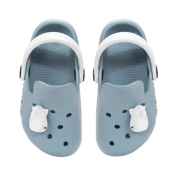 Papuci Cauciuc D.D Step gri petrol cu balena_J109-61142-22/23_Pebebe