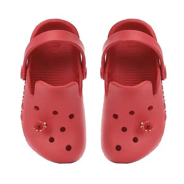 Papuci Cauciuc D.D Step rosu cu mar_J109-61546-22/23_Pebebe