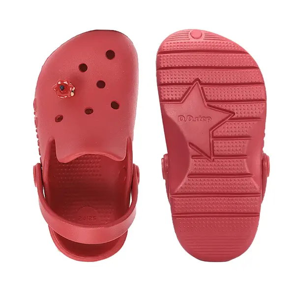 Papuci Cauciuc D.D Step rosu cu mar_J109-61546-22/23_Pebebe