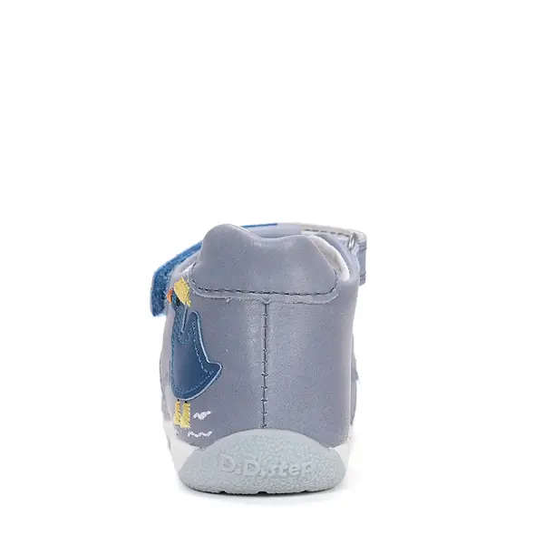 Sandale baieti, piele naturala, rata, albastru, D.D.Step_G111-61581B-21_Pebebe