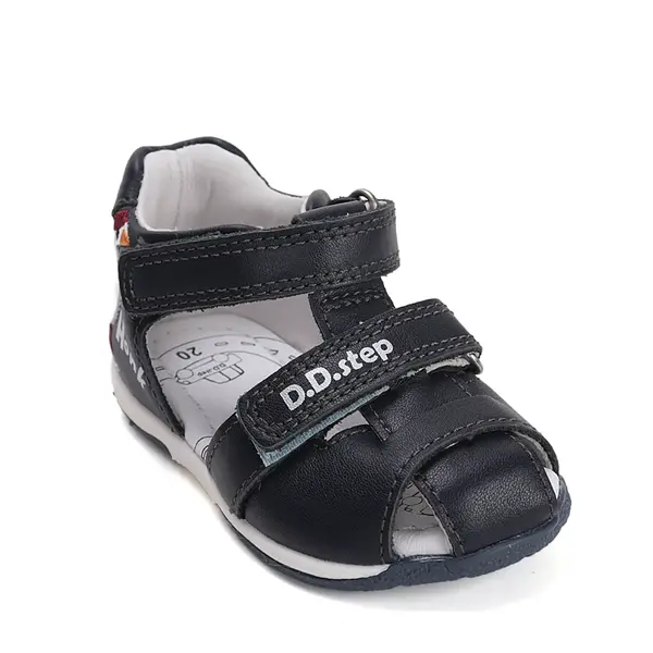 Sandale baieti, piele naturala, rata, bleumarin, D.D.Step_G111-61581A-20_Pebebe