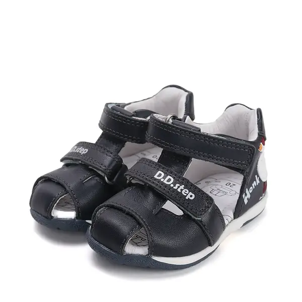 Sandale baieti, piele naturala, rata, bleumarin, D.D.Step_G111-61581A-20_Pebebe