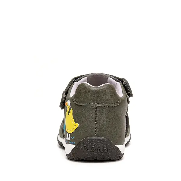 Sandale baieti, piele naturala, rata, khaki, D.D.Step_G111-61581-20_Pebebe