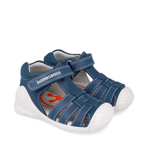 Sandale Biomecanics Biogateo pentru Fetițe, protecție pegete, bleumarin_262115-A556-18_Pebebe