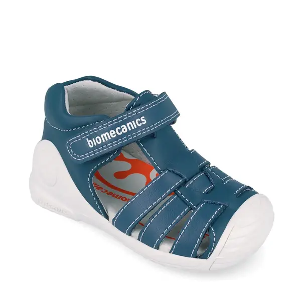 Sandale Biomecanics Biogateo pentru Fetițe, protecție pegete, bleumarin_262115-A556-18_Pebebe