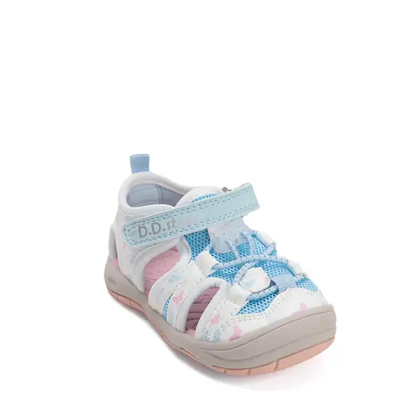 Sandale D.D Step baieti cu uscare rapidă, material textil, alb_G065-61146F-21_Pebebe