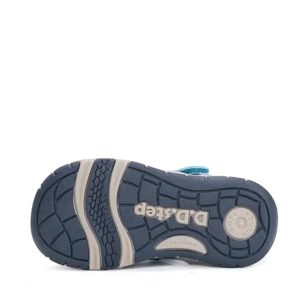 Sandale D.D Step baieti cu uscare rapidă, material textil, albastru_G065-61146-20_Pebebe