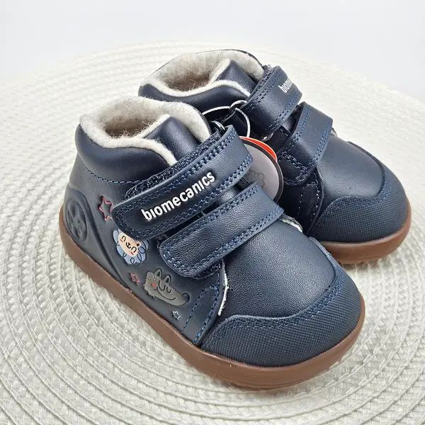 Ghete barefoot Biomecanics baieti, Wider, captuseala din lana, talpa flexibila, bleumarin_261153-A183FB-20_Pebebe