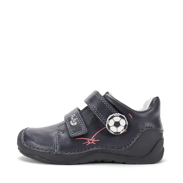 Pantofi din piele naturala cu supinatie pentru Baieti, Ponte20, bleumarin_DA03-6-2154-23_Pebebe