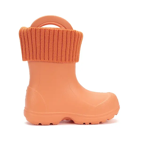 Cizme de ploaie pentru baieti,  D.D.Step, portocaliu, din cauciuc cu interior textil detașabil, brant termic_SI106-52225-20/21_Pebebe