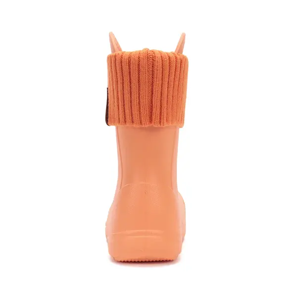 Cizme de ploaie pentru baieti,  D.D.Step, portocaliu, din cauciuc cu interior textil detașabil, brant termic_SI106-52225-20/21_Pebebe