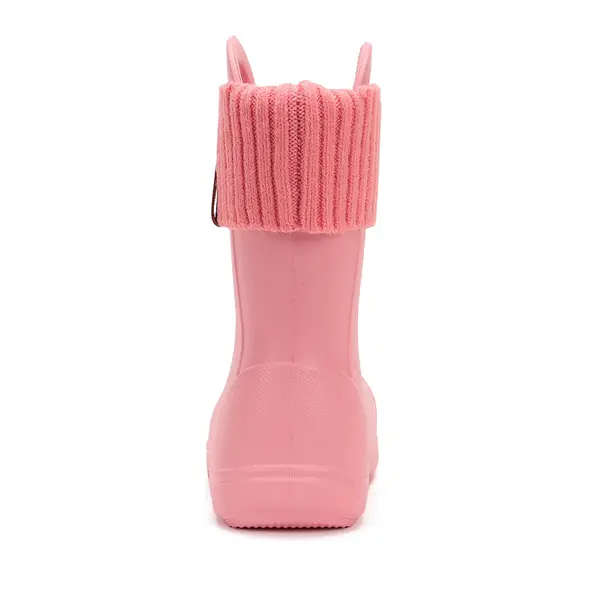 Cizme de ploaie pentru baieti,  D.D.Step, roz, din cauciuc cu interior textil detașabil, brant termic_SI106-52697-20/21_Pebebe