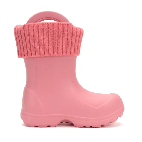 Cizme de ploaie pentru baieti,  D.D.Step, roz, din cauciuc cu interior textil detașabil, brant termic_SI106-52697-20/21_Pebebe