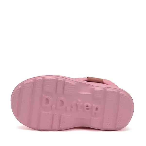 Cizme de ploaie pentru baieti, D.D.Step, roz inchis, din cauciuc cu interior textil detașabil, brant termic_SI106-52973-20/21_Pebebe