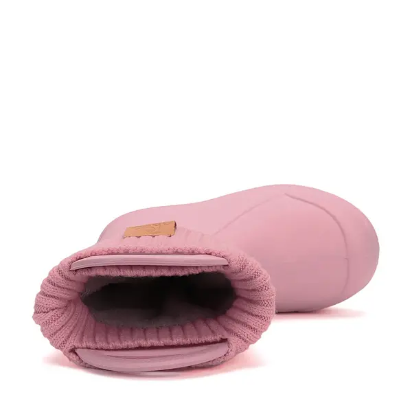 Cizme de ploaie pentru baieti, D.D.Step, roz inchis, din cauciuc cu interior textil detașabil, brant termic_SI106-52973-20/21_Pebebe