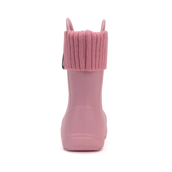 Cizme de ploaie pentru baieti, D.D.Step, roz inchis, din cauciuc cu interior textil detașabil, brant termic_SI106-52973-20/21_Pebebe