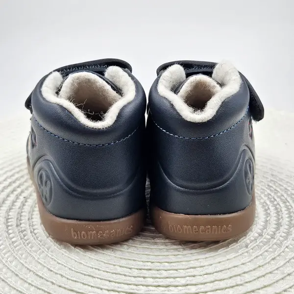 Ghete barefoot Biomecanics baieti, Wider, captuseala din lana, talpa flexibila, bleumarin_261153-A183FB-20_Pebebe