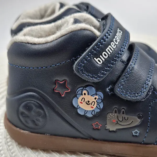 Ghete barefoot Biomecanics baieti, Wider, captuseala din lana, talpa flexibila, bleumarin_261153-A183FB-20_Pebebe