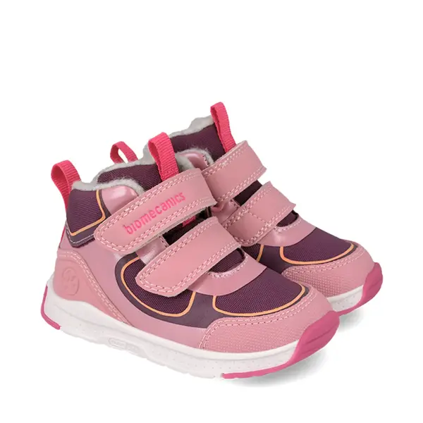 Ghete barefoot Biomecanics fete, Wider Urban, FLEXI-LITE, captuseala din lana, roz_261177-C164FB-22_Pebebe