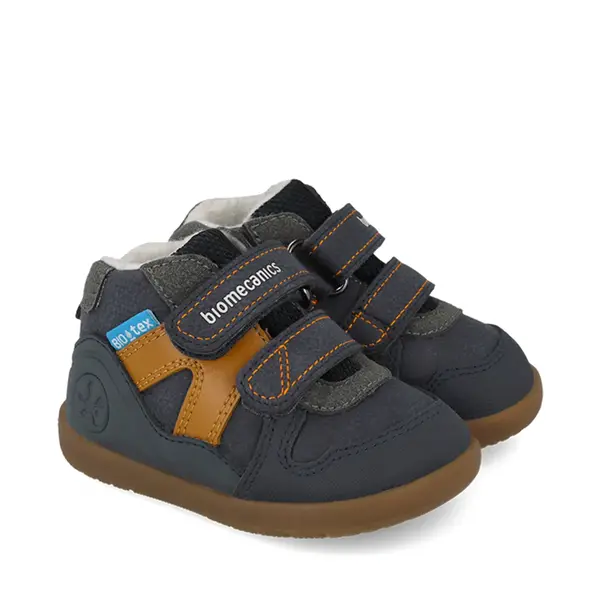 Ghete barefoot Biomecanics baieti, Wider, captuseala din lana, talpa flexibila, bleumarin_261152-A089FB-26_Pebebe