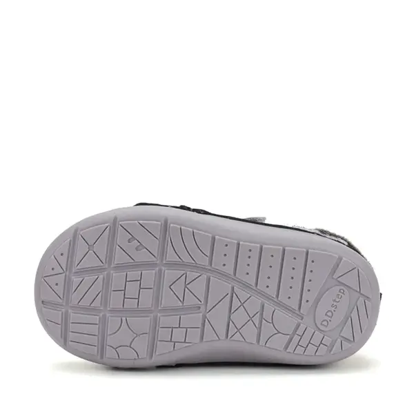 Ghete D.D.Step baieti, piele naturala, imblanite, bleumarin cu gri, model cu Urs polar_W066-62479A-20_Pebebe